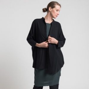 Black Crane Square Shirt in Black O/S